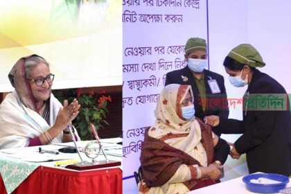 নিজে করোনা ভ্যাকসিন নেয়ার বিষয়ে যা বললেন প্রধানমন্ত্রী