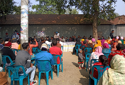 কালিয়াকৈরে অগ্নিকাণ্ডে ক্ষতিগ্রস্ত পরিবারের মাঝে আর্থিক সহায়তা প্রদান