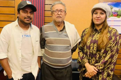 
সিনেমার টাইটেল গানে মিলন-পূজা