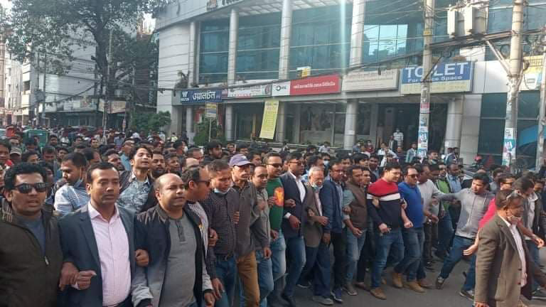 রাজধানীতে বিএনপির বিক্ষোভ মিছিল

