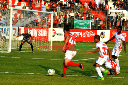 মুক্তিযোদ্ধা ক্রীড়া চক্রকে উড়িয়ে দিল বসুন্ধরা কিংস