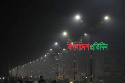 আলো ঝলমলে হলো সিটি বাইপাস ফোরলেন