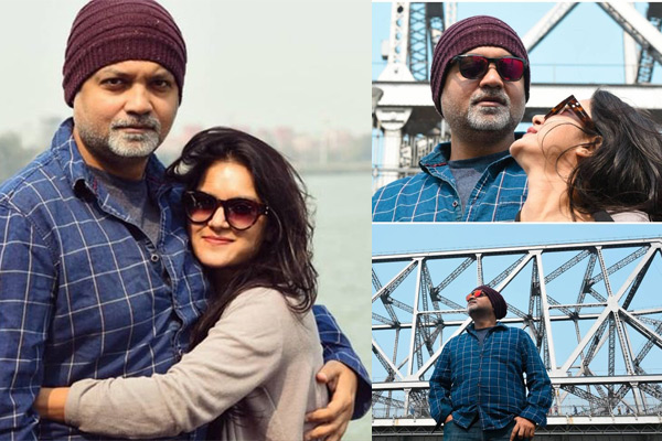 হাওড়া ব্রিজকে সাক্ষী রেখে উষ্ণ আলিঙ্গনে সৃজিত-মিথিলা