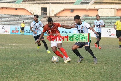 শেখ জামালের সঙ্গে পয়েন্ট ভাগাভাগি করল বসুন্ধরা কিংস

