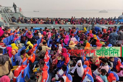 ভাসানচরে চতুর্থ দফায় ২০১৪ রোহিঙ্গা স্থানান্তর