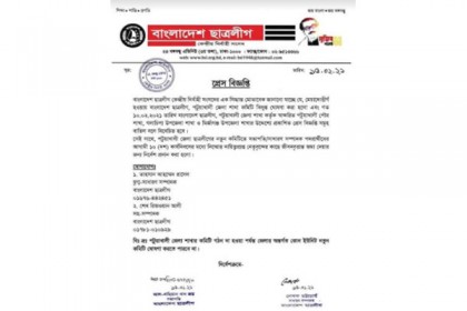 পটুয়াখালী জেলা ছাত্রলীগের কমিটি বিলুপ্ত