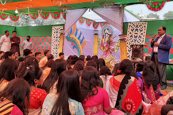 হাবিপ্রবিতে সরস্বতী পূজা উদযাপন