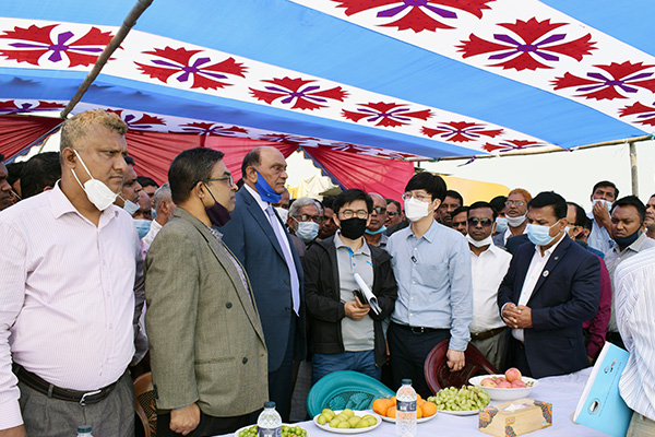 মেঘনায় সেতু নির্মাণ : পরিদর্শনে দক্ষিণ কোরিয়ার যৌথ প্রতিনিধি দল