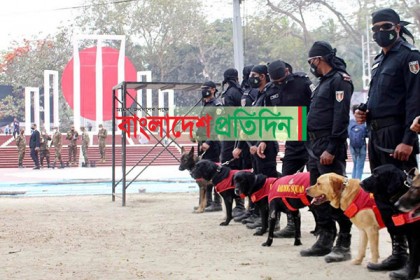 স্বাস্থ্যবিধি মেনে ভাষা শহীদদের শ্রদ্ধা জানাতে প্রস্তুত কেন্দ্রীয় শহীদ মিনার

