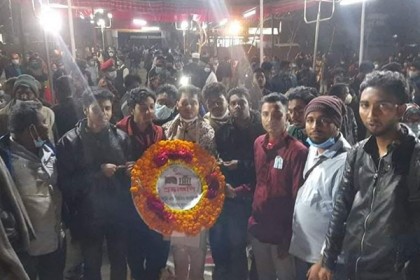 বরগুনায় ভাষা শহীদদের প্রতি শ্রদ্ধা নিবেদন