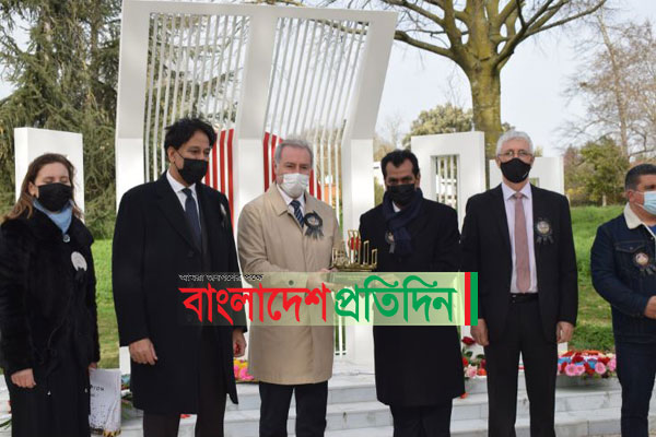 ফ্রান্সের তুলুজে স্থায়ী শহীদ মিনার উদ্বোধন