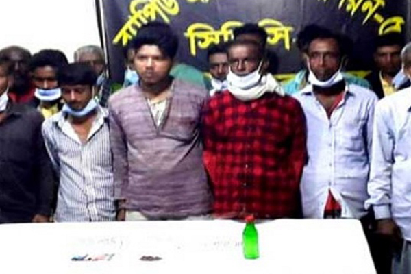 নাটোরে ২২ মাদকসেবী গ্রেফতার