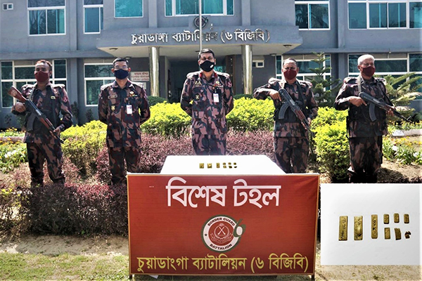 চুয়াডাঙ্গায় আড়াই কেজি সোনা উদ্ধার!