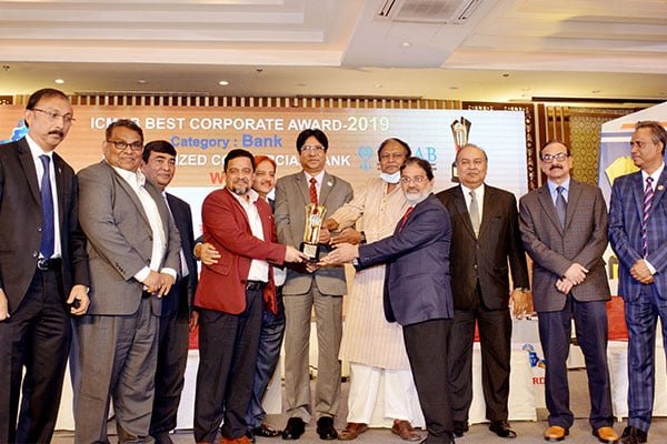 আইসিএমএবি বেস্ট কর্পোরেট গোল্ড অ্যাওয়ার্ড পেল রূপালী ব্যাংক