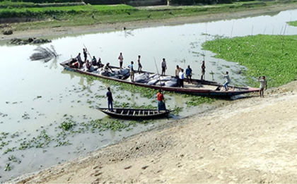 অবশেষে মেরামত হচ্ছে নান্দাইবাড়ি বেড়িবাঁধ 