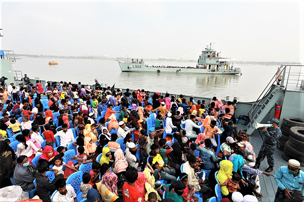 ভাসানচরে স্থানান্তর হল আরও ২২৬০ জন রোহিঙ্গা