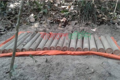 সাতছড়িতে ট্যাংক বিধ্বংসী ১৮টি রকেট গোলা উদ্ধার