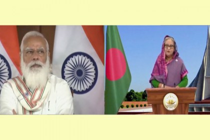 রাজনৈতিক সীমানা যেন দু'দেশের বাণিজ্যে বাধা হয়ে না দাঁড়ায়: প্রধানমন্ত্রী 

