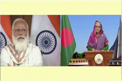 বন্ধুত্বের সেতুবন্ধনে গুরুত্ব দিলেন শেখ হাসিনা-মোদি