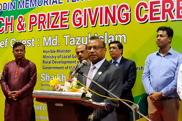 শারীরিক-মানসিক বিকাশ বৃদ্ধির উত্তম মাধ্যম খেলাধুলা : এলজিআরডি মন্ত্রী