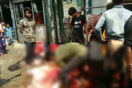 টঙ্গীতে সড়কে গরু জবাই, চলাচলে দুর্ভোগ