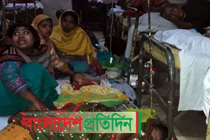দিনাজপুরে ডায়রিয়ার প্রাদুর্ভাবে হাসপাতালে সিটের সংকট 