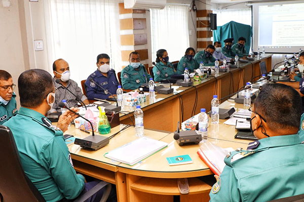 বরিশাল মেট্রোপলিটন পুলিশের অপরাধ পর্যালোচনা সভা