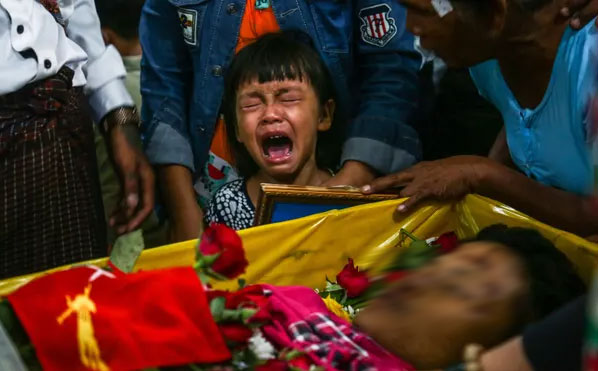 মিয়ানমারে নিরাপত্তা বাহিনীর গুলিতে ৫ বিক্ষোভকারী নিহত