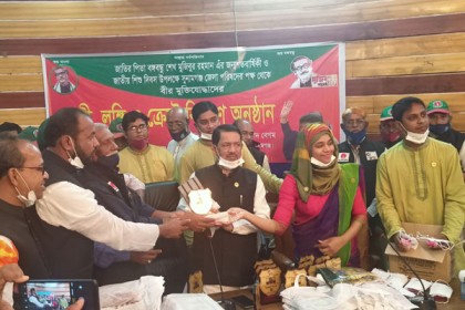 সুনামগঞ্জে মুজিব জন্মশতবার্ষিকীতে বীর মুক্তিযোদ্ধাদের সম্মাননা প্রদান
