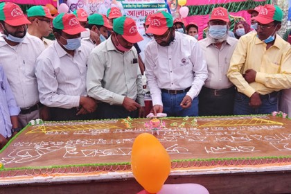 কুষ্টিয়ার বিদ্যালয়ে ১০১ পাউন্ডের কেক কেটে বঙ্গবন্ধুর জন্মদিন পালন