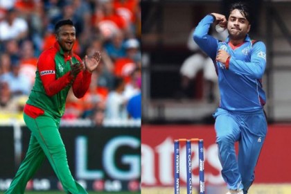 ২৭ ম্যাচ কম খেলেই সাকিবের পাশে রশিদ খান
