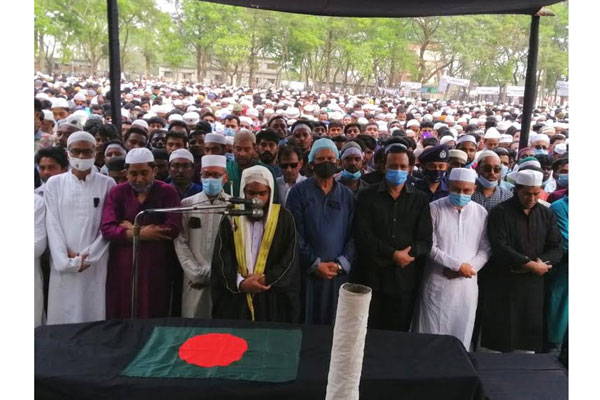 নোয়াখালীতে চির নিদ্রায় শায়িত মওদুদ আহমদ