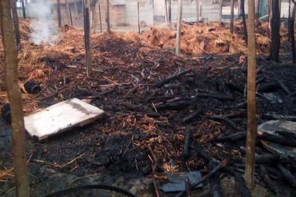 ঠাকুরগাঁওয়ে সিগারেটের আগুনে ৯ ঘর পুড়ে ছাই