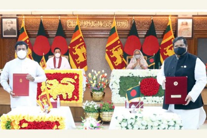বাংলাদেশ-শ্রীলঙ্কার মধ্যে ছয় সমঝোতা স্মারক সই

