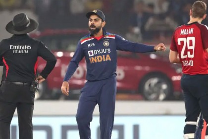মাঠেই তর্ক শুরু কোহলির, হতে পারেন ২ ম্যাচ নিষিদ্ধ