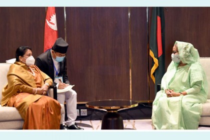 শেখ হাসিনা বিশ্বের দারুণ এক অনুপ্রেরণাদায়ী নেতা: নেপালের প্রেসিডেন্ট

