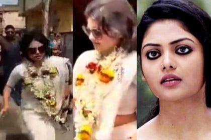 নির্বাচনী প্রচারে গা-ঘেঁষে ভিড়, শাড়ির কুচি ধরে দৌড় সায়নীর! (ভিডিও)