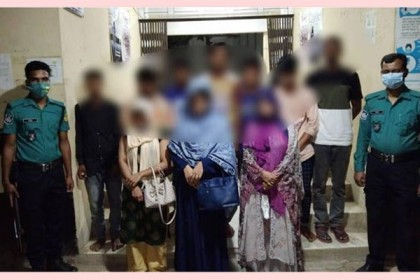 সিলেটে আবাসিক হোটেলে অসামাজিক কর্মকাণ্ড, আটক ১০