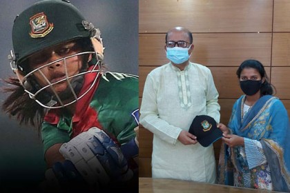 ক্রিকেটার শারমিন আক্তার সুপ্তা যোগ দিলেন কৃষকলীগে