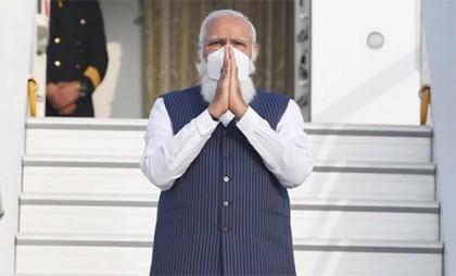 সাতক্ষীরা থেকে গোপালগঞ্জের পথে ভারতের প্রধানমন্ত্রী