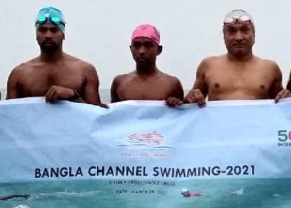 স্বাধীনতার সুবর্ণজয়ন্তীতে বাংলা চ্যানেল পাড়ি দিচ্ছেন ৯ সাঁতারু