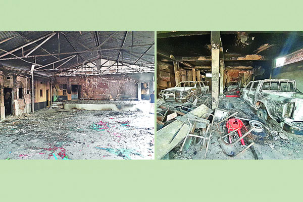 তাণ্ডবের আগুনে পুড়ে ছাই সব