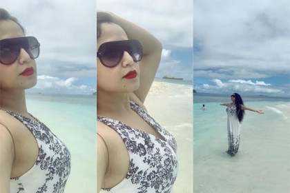 
মালদ্বীপের সৈকতে ফারিয়া শাহরিনের উত্তাপ