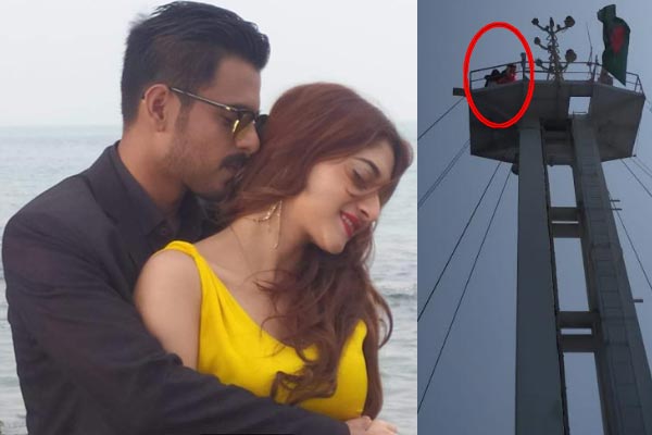 ঝুঁকি নিয়ে গানের শুটিং করলেন সিয়াম-পূজা