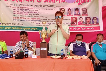 চুয়াডাঙ্গায় বঙ্গবন্ধু এনপিএল ক্রিকেট লীগের উদ্বোধন