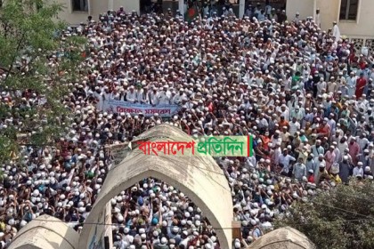 বায়তুল মোকাররমে হেফাজতের বিক্ষোভ
