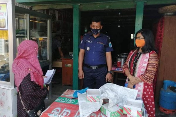 সখীপুরে লকডাউন অমান্য করায় ভ্রাম্যমাণ আদালতে ১১ মামলা