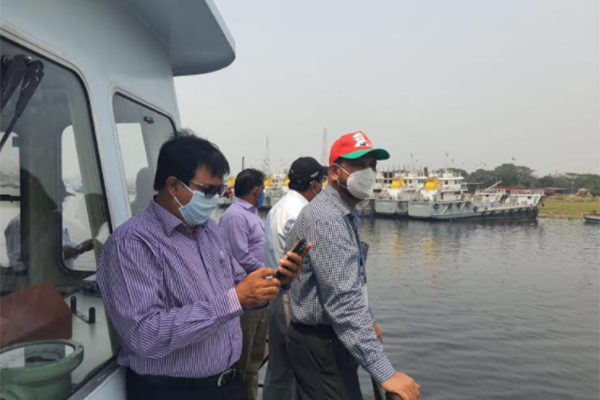 শীতলক্ষ্যায় লঞ্চডুবি; ঘটনাস্থল পরিদর্শনে তদন্ত কমিটি