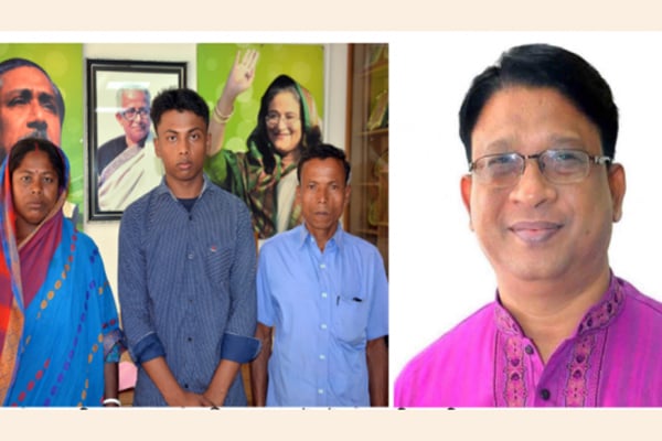 এবার ভ্যান চালকের ছেলের দায়িত্ব নিলেন হুইপ ইকবালুর