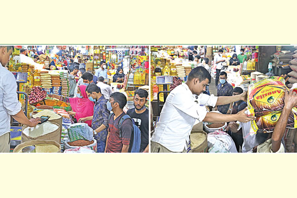 আতঙ্কের কেনাকাটায় নগরবাসী